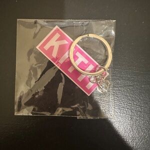Kith Pink and Silver Keychain Ring